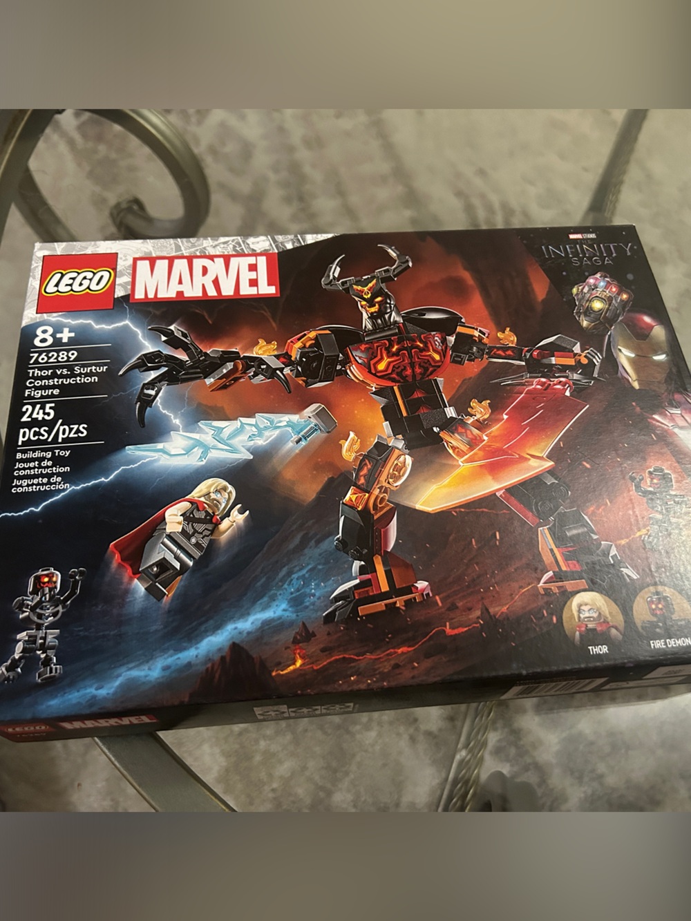LEGO Marvel Lava Mech Battle Set - Black, Red, Orange
